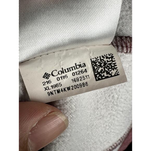 Texas A&M Aggies Columbia Fleece Full Zip Hoodie Jacket Maroon Womens Large NCAA - Picture 7 of 8